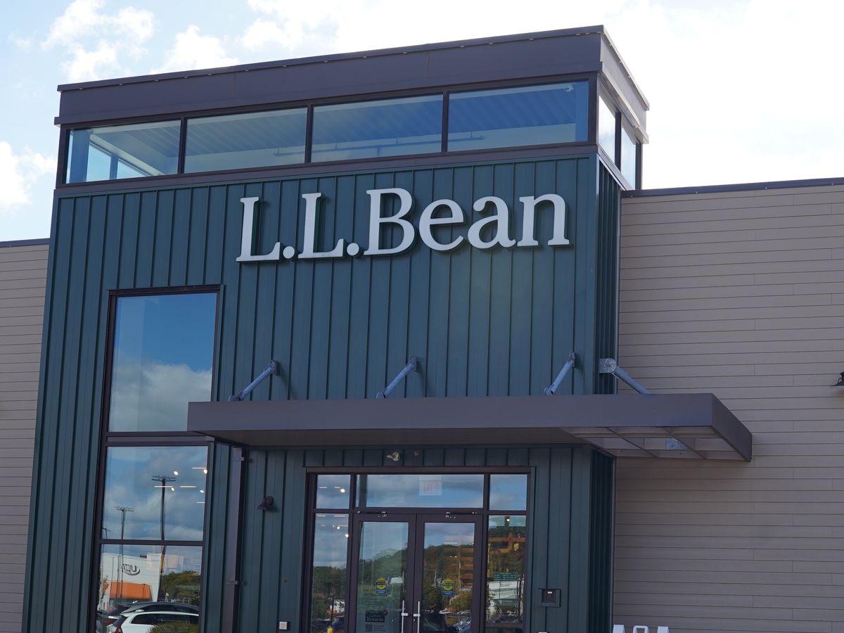 Commercial storefront entrance with glazing and canopy